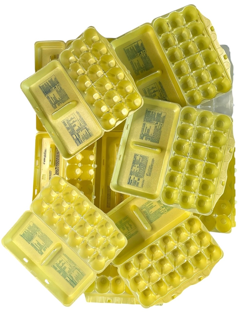 13 Empty Egg Cartons Styrofoam Containers Clean Used Crafts Farm 12 & 18 Count